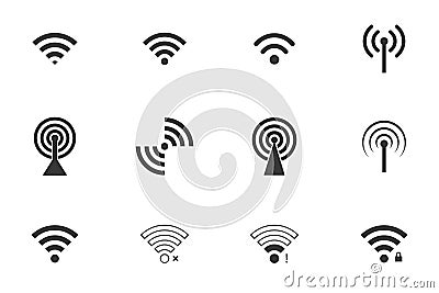 Wifi icons Vector Illustration