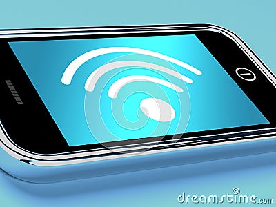 Wifi Internet Connection On A Mobile Phone Editorial Stock Photo