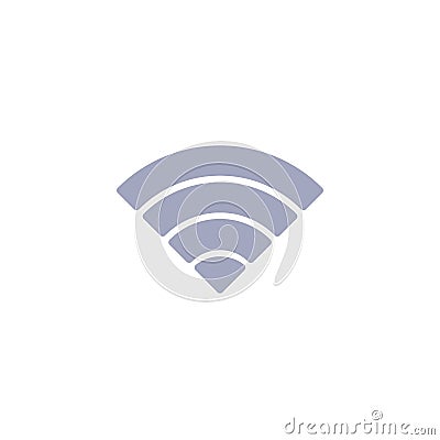 WiFi network signal flat icon Vector Illustration