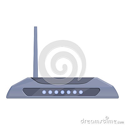 Wifi router modem icon, cartoon style Vector Illustration
