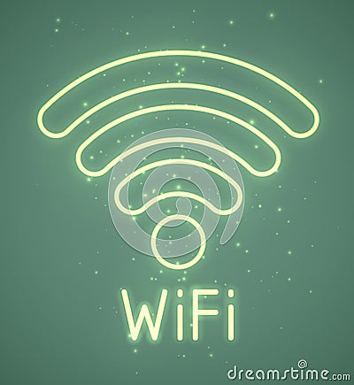 WiFi sign Vector Illustration