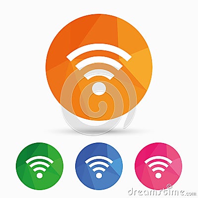 Wifi sign. Wi-fi symbol. Wireless Network. Vector Illustration