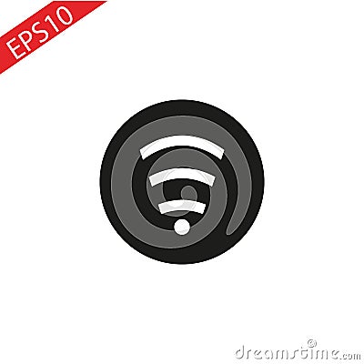 Wifi sign. Wireless Network icon. Vector illustration. Eps10 Vector Illustration