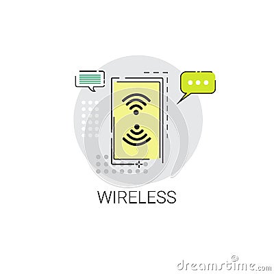 Wifi Signal Icon Free Wireless Connection Icon Vector Illustration