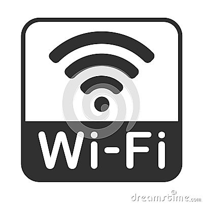 Wifi signal icon wireless symbol connection. Web network connect logo sign. Vector illustration image. Isolated on white backgroun Vector Illustration