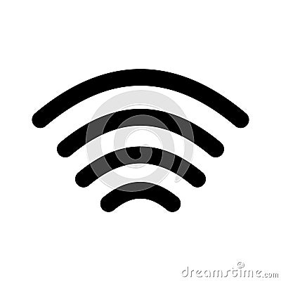 Wifi signals Line Style vector icon which can easily modify or edit Vector Illustration