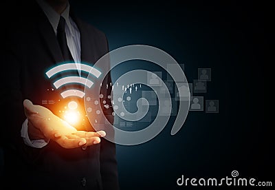 Wifi symbol Stock Photo