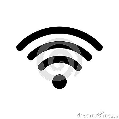 Wifi technology symbol. Wireless and wifi icon. Sign for remote internet access. Podcast vector symbol. Simple vector Vector Illustration