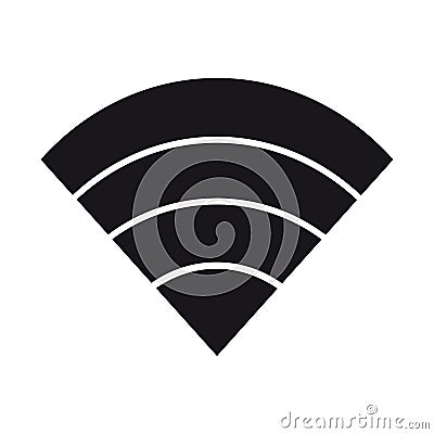 Wifi Wireless Wlan Internet Signal Flat Icon For Apps Or Website Stock Photo