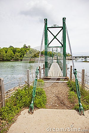 Wiggly bridge in York Maine Stock Photo