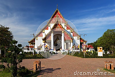 Wiharn Phra Mongkhon Bopit Temple, Ayutthaya Stock Photo