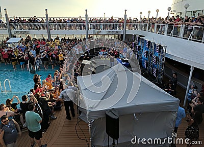 Wil Wheaton onstage at Star Trek: The Cruise III Editorial Stock Photo