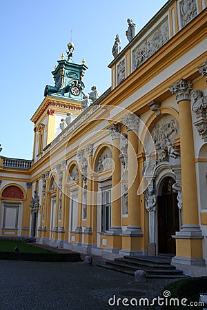 Wilanow Palace 4 Stock Photo