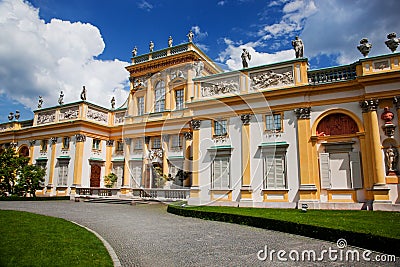 Wilanow Palace in Warsaw, Poland Stock Photo