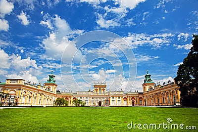 Wilanow Palace in Warsaw, Poland Stock Photo