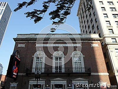 The Wilbur Theatre, Tremont Street, Theater District, Boston, Massachusetts, USA Stock Photo