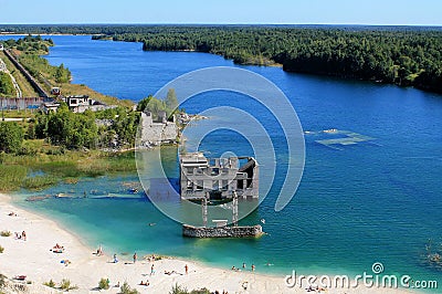 Wild beach in Estonia Editorial Stock Photo