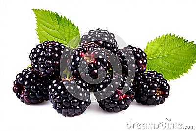 wild blackberries. blackberry berry Stock Photo