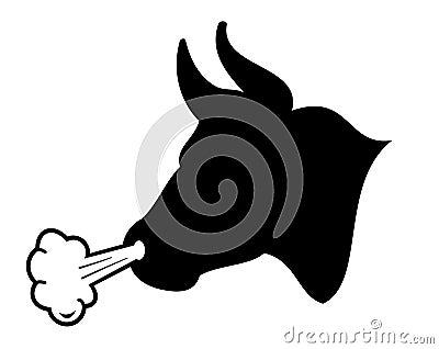 Wild bull vector icon Vector Illustration