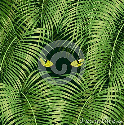 Wild cat eyes Vector Illustration