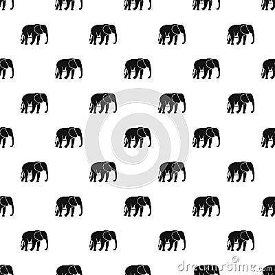 Wild elephant pattern vector Vector Illustration