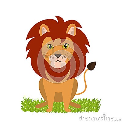 wild leon design Cartoon Illustration
