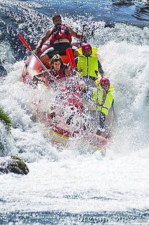 Wild rafting Editorial Stock Photo