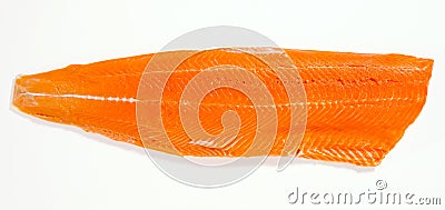 Wild Sockeye Salmon Fillet Stock Photo