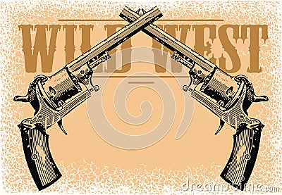 Wild west background Vector Illustration