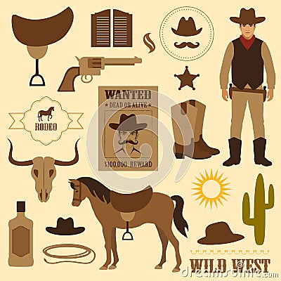 Wild west Vector Illustration