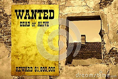 Wild West poster II Stock Photo