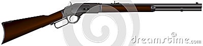 Wild West rifle Vector Illustration