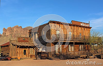 Wild West town Editorial Stock Photo