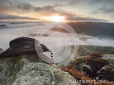 Wild west. Traditional american cowboy hat Stock Photo