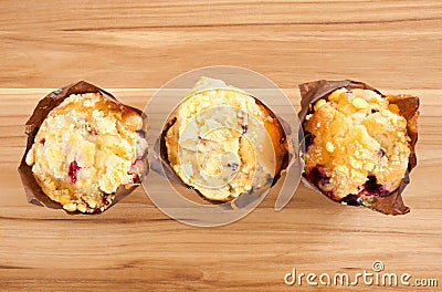 Wildberry Muffins Stock Photo