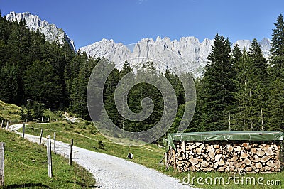 Wilder Kaiser in Austria Stock Photo