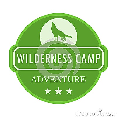 Wilderness camp illustration Vector Illustration