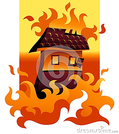 Wildfire Vector Illustration