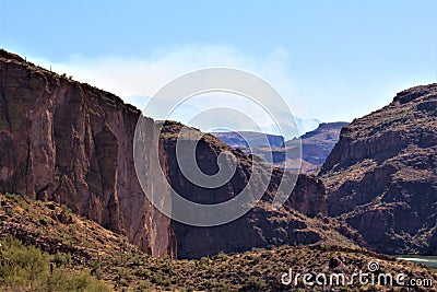 Wildfire, Human Caused, Bush Fire, June 13, 2020, Tonto National Forest, Arizona, United States Stock Photo