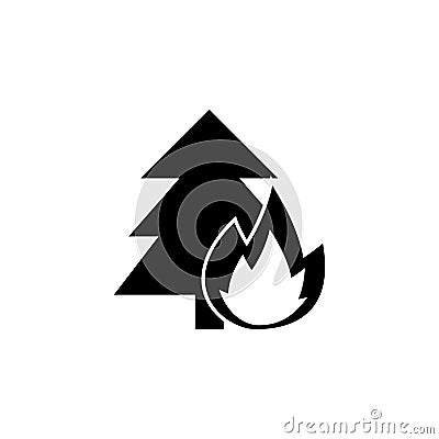 wildfire icon. Element of firefighter shop for advertising signs, mobile concept and web apps. Icon for website design and develop Stock Photo