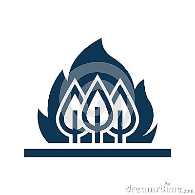 wildfire. Vector illustration decorative design Vector Illustration