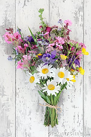 Wildflower Posy Stock Photo