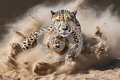 Wildlife africa predator cheetah cat animals Stock Photo