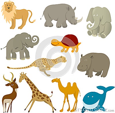 Wildlife animals Vector Illustration