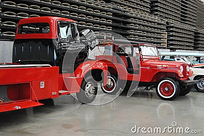 Wildwood Car Show fire trucks Editorial Stock Photo