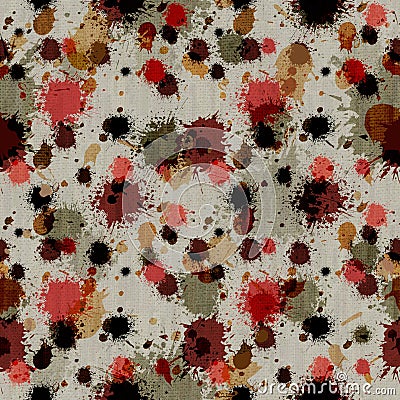 Wildy Splattered Grungy Background Stock Photo