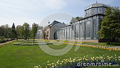 Wilhema Zoo Germany historical building park Stock Photo