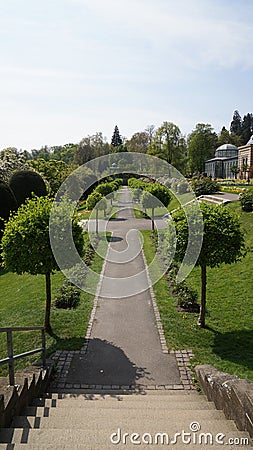 Wilhema Zoo Germany historical building park Stock Photo