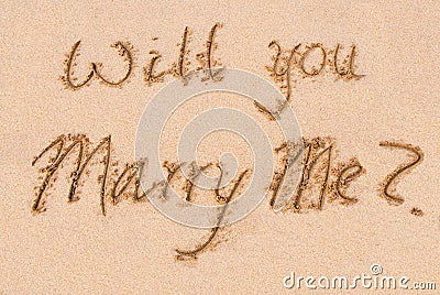 Will you marry me? Stock Photo