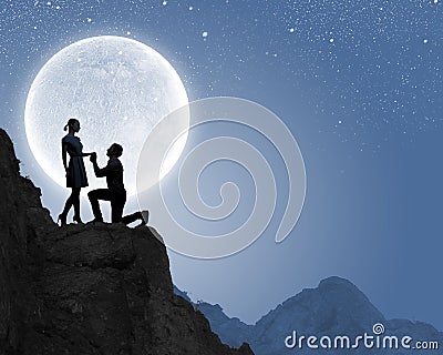 Will you marry me? Stock Photo